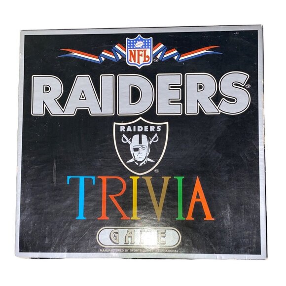 Vintage Raiders NFL Trivia Game
